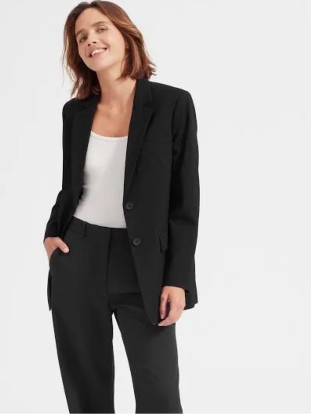 Everlane oversized Italian wool blazer size 4